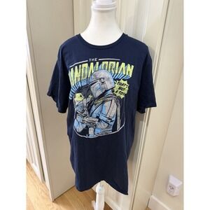 Star Wars The Mandalorian Grogu Baby Yoda Graphic T-Shirt Large Unisex